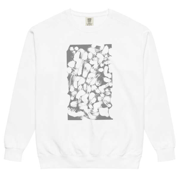 Protege dollar random black  & white Unisex garment-dyed sweatshirt - Image 2